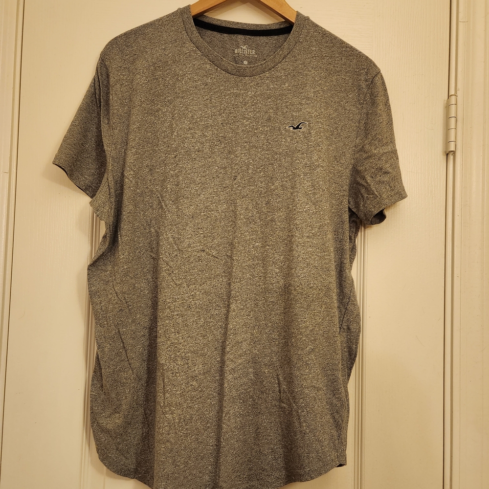 Hollister Men's Gray T-Shirt